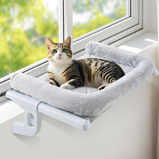 GUUSIIHOME猫ハンモックねこベッド掛け式猫ハンモックねこハンモック猫ベッド窓際用窓掛け式ベッド棚掛けねこはんもっくねこソファ猫窓パーチ猫窓ハンモック屋内用頑丈調節可能耐久性…