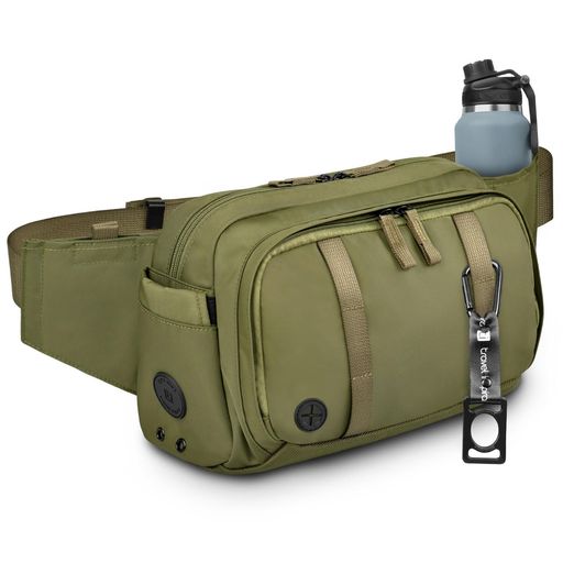 Travel Inspira 3WAY ウエストポーチ 大容量 8.5L 薄型 軽量コンパクト 多機能収納 おしゃれ防犯  スリ対策 海外旅行 通勤 ジム スポーツ セキュリティポー…