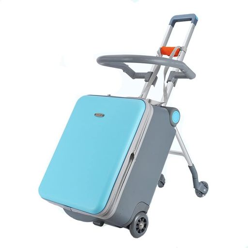 [Dudode]子供用スーツケース乗れるキッズキャリーケースラゲッジキャリングケース乗れるトラベルケース..