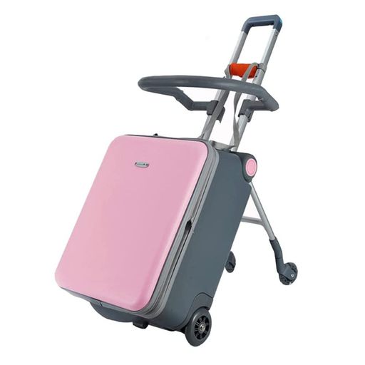 [Dudode]子供用スーツケース乗れるキッズキャリーケースラゲッジキャリングケース乗れるトラベルケース..