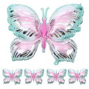 BESTOYARDアルミバルーン風船大きい蝶5個バルーンかわいい蝶型子供誕生日パーティーデコレーションインテリア装飾撮影道具