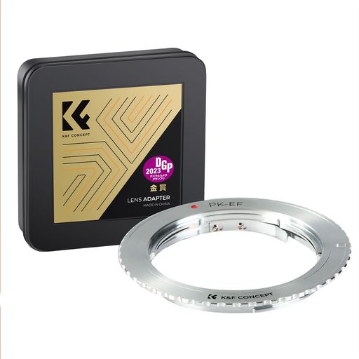 K&FCONCEPTレンズマウントアダプターPK-EOSPENTAX対応PKレンズ-Canon対応EOSカメラ装着用PKマウントア..