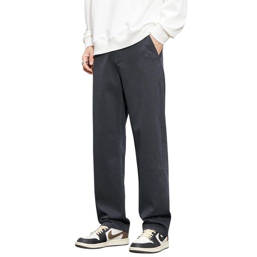 [FUZHIHUA]ズボンメンズスラックス涼しい夏服ワイドテーパードパンツゆったりイージーパンツ軽快ボトムス無地速乾ロング丈ラウンジパンツ大きいサイズトラウザーズmenpants春夏秋