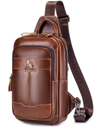 [DOOMUS]ボディバッグショルダーバッグ斜めがけバッグ本革防水肩掛けバッグボディーバッグワンショルダ..