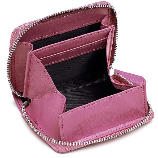 XIANGUO小銭入れレディースコインケースメンズ財布本革カードケースカード入れ大容量牛革(パープル)