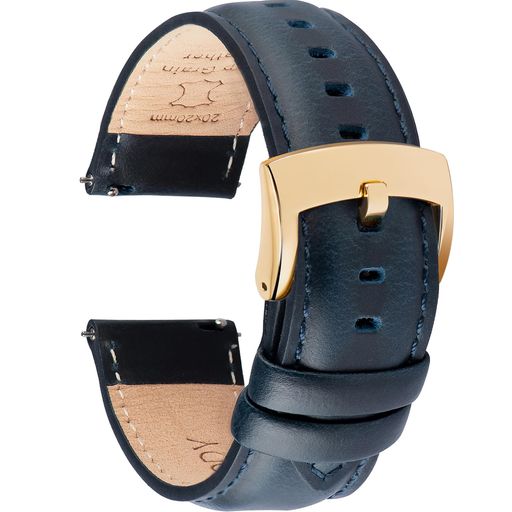 [OTTOODY]時計バンド時計ベルト18mm19mm20mm21mm22mm交換ベルト本革腕時計バンドクイックリリース工具は不要ですエレガントカーフレザー防汗触覚の裏地時計ベルト