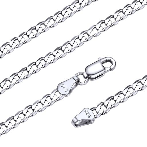 [Silvora]シルバー925ネックレスメンズチェーンのみ喜平金属アレルギーチェーンネックレスレディース60..