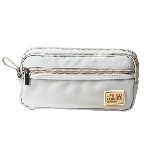 Orirya筆箱シンプルペンケース大容量クリアポーチ付き三層ふでばこ多機能筆箱文房具ケース小学生女の子..