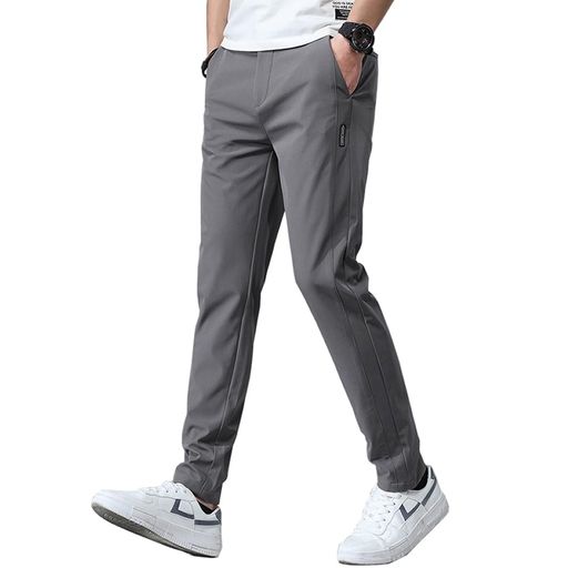 [ROOKMZU]アイスシルクパンツメンズ接触冷感ズボンメンズ夏パンツストレッチパンツ冷感パンツ涼しいズボン速乾カジュアルパンツイージーパンツボトムステーパードパンツ夏用ズボン