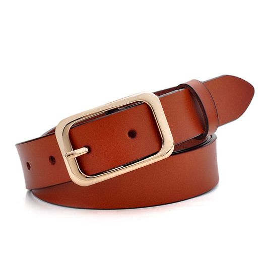 [Macoking]ベルトレディース細い本革牛革ゴルフ耐久性柔らかいカジュアルベルトレザーベルトブランドスーツ学生ビジネスブランド母の日誕生日プレゼント女性ブラウン90cm