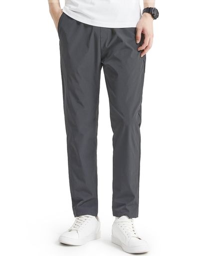 [HISDERN]ズボンメンズアイスシルクパンツストレッチ美脚通気吸汗速乾ジョガートレーニングパンツスウ..