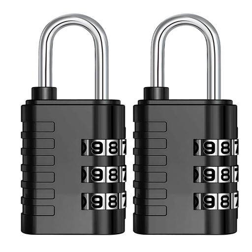 NAGEダイヤル式南京錠小型軽量3桁ポスト鍵暗証番号盗難防止防水防錆補助学校ロッカー荷物アウトドア旅..