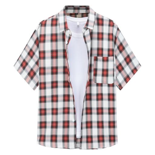 【半袖シャツ】夏で活躍できる半袖シャツは休日のカジュアルスタイルからビジネススタイルまでご活用頂けます。豊富なカラーバリエーションを展開しており、お好みに合わせてお選びいただけます 【上質な素材】お洗濯に強いポリエステル生地を採用しており、柔らかい肌触りとさらっとした質感を兼ね備え、軽快な着心地を実現します 【チェック柄のデザイ