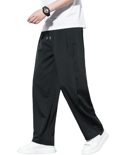 [Nomfim]ズボンメンズワイドパンツ夏用スラックス涼しいずぼんロングパンツイージーパンツゆったり無地..