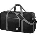 WANDF折りたたみバッグボストンバッグスポーツバッグ40L60L80L100L136L大容量スーツケース固定斜め掛け(4)
