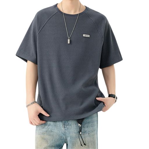 [PenBille]Tシャツ夏服メンズ半袖ビッグt丸首無地ハイクオリティーTシャツ柔らかい速乾性トップス人気柔らかい肌触りかっこいいオシャレGray2XL