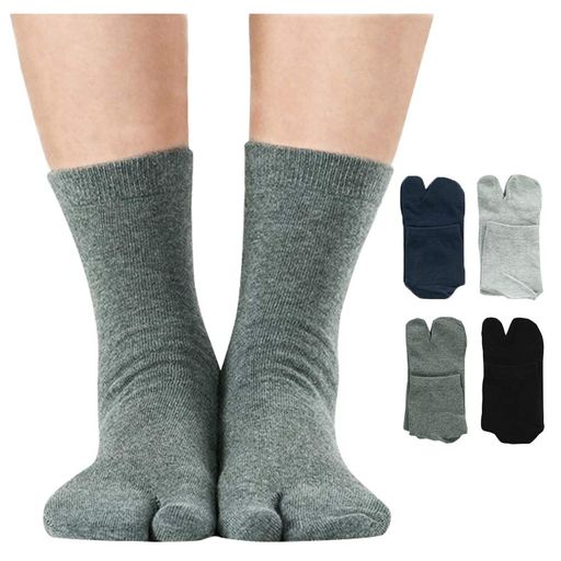 [WIOIW]足袋メンズ2本指ソックス男性用靴下吸汗速乾4足セット