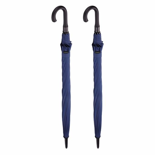 【暴雨強風対策】Vialifer長傘210T高強度傘10本骨大判130cmTeflon加工超撥水耐風丈夫大型紳士傘自動開けステッキ傘レディースメンズ晴雨兼用傘大きな傘付き(ネイビー+ネイビー)