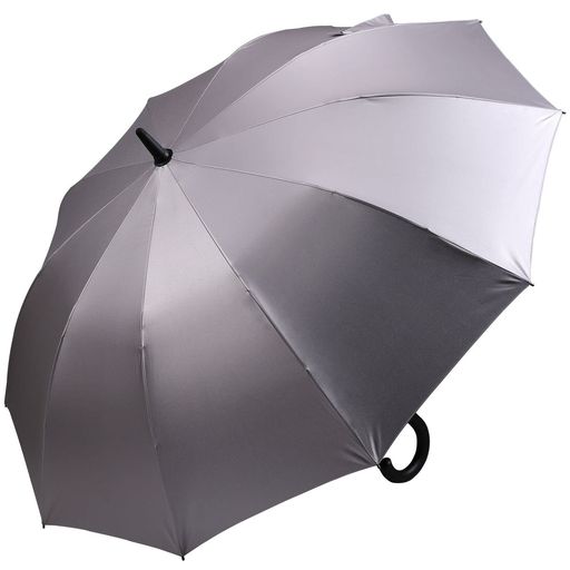 【暴雨強風対策】Vialifer長傘210T高強度傘10本骨大判130cmTeflon加工超撥水耐風丈夫大型紳士傘自動開けステッキ傘レディースメンズ晴雨兼用傘大きな傘付き(チタンシルバー)