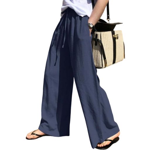 [Leadamon-oee]ワイドパンツレディースロングガウチョパンツポケット付きウエストゴムズボン無地ゆったりボトムス接触冷感大きいサイズ通勤カジュアル普段着春夏秋