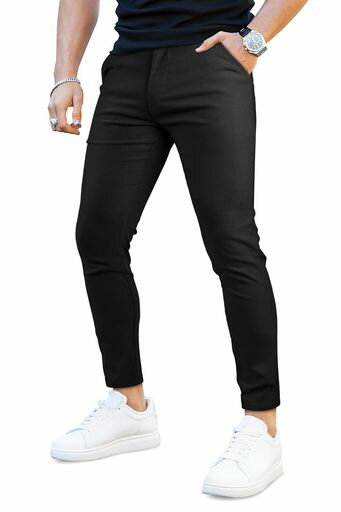 [GINGTTO]チノパンメンズストレッチスキニーパンツズボンビジネスカジュアルスリムスラックス春夏秋テ..