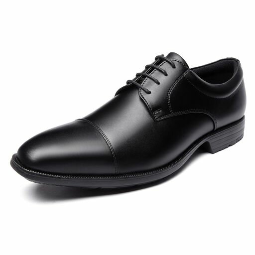 [Poerkan]走れるビジネスシューズメンズ超軽量ビジネススニーカー革靴疲れにくいフォーマル紳士靴歩きやすいリクルート仕事ウォーキングドレスシューズ外羽根就活通勤スーツ靴ブラック…