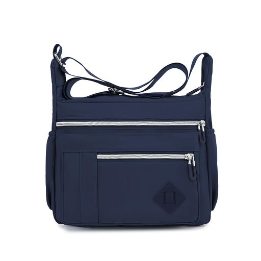 [Betaly]ベタリーショルダーバッグレディースマザーズバッグ斜めがけ肩掛けナイロン軽量撥水ポケット小さめ2WAY通学通勤旅行人気男女兼用カジュアル鞄Aダークブルー