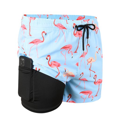 [SUNDAYROSE]水着メンズインナー付き海パン男性オシャレサーフトランクスストレッチスイムパンツ水陸両..