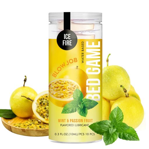 食用ゼリー性愛オーラルセックス用、カップルの成人に適して、10包装(パッションフルーツ)