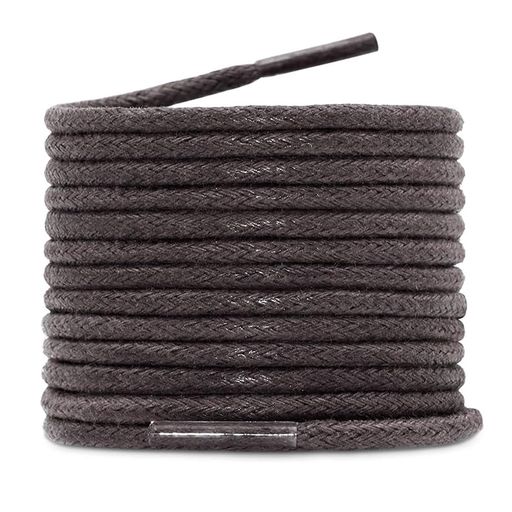 [Ezfishoom]2足分(4本)蝋引き靴ひも-革靴靴紐/ビジネスシューズ靴ひも/シューズひも太さ約2.5mm男女兼用60~140cm7色編紐蝋丸シューレース耐久性がある靴ひも滑り止め防水性が強い(ダークブラウン