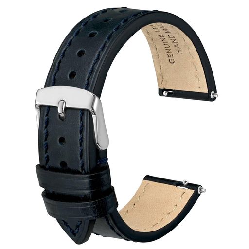 [Anbeer]22mm時計バンドオイルワックスレザーQuickRelease替えバンドビンテージ本革交換ベルトステンレ..