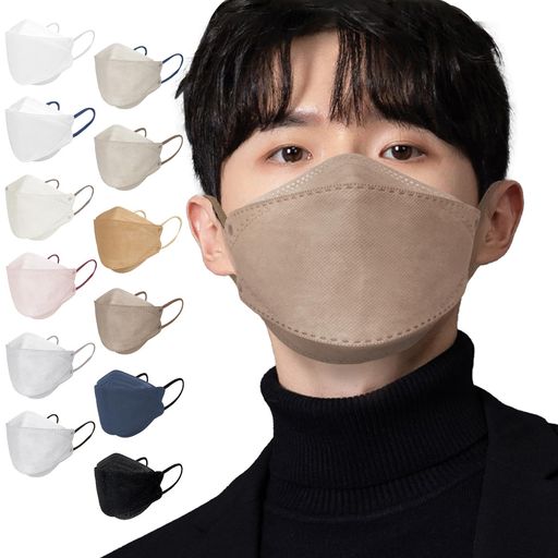 立体マスク大きいサイズバイカラー30枚個包装不職布マスク大きめ黒メンズダイヤモンド形状3dマスクグレ..