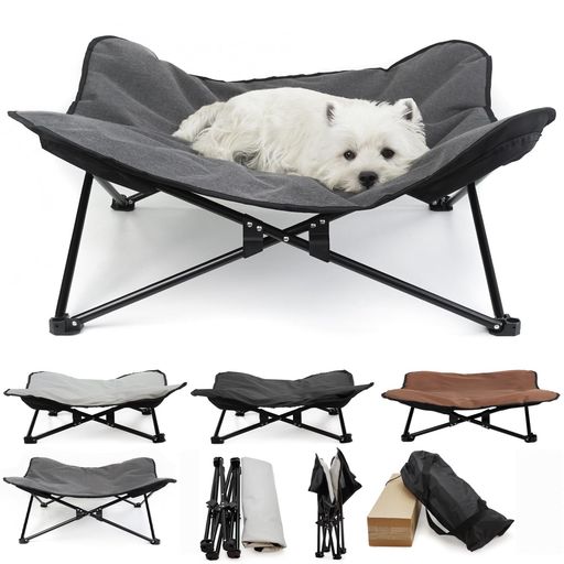 LuckyCodeドッグコットペットコット犬用コットペットベッド犬用ベッド折りたたみ洗えるベッド軽量コンパクト通気性ペット用品犬用キャンプベッドアウトドアキャンプコット犬猫ペット(…