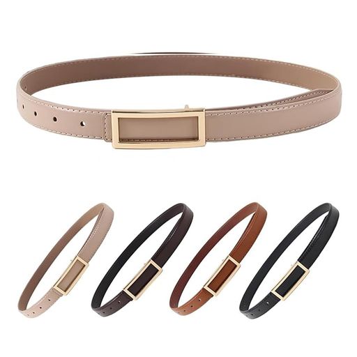 [雲見]ベルトレディースPU革細い調整可能ドレスとスーツ制服ウエストレディースベルトシンプルおしゃれ..