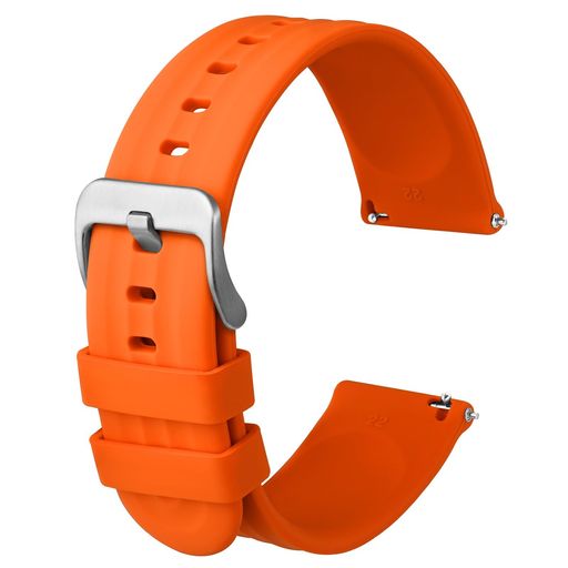 ユニックライン模様:バンド表面流れるようなラインデザインは、ダイナミズムと洗練感を感じさせ、お手元の時計にモダンなエレガンスを添え、スタイリッシュ感を高めます。 プレミアム素材:このベルトは耐久性があり、肌にやさしいシリコン素材を使用した、鋭利なエッジがなく、触ってみると柔らかく、手首に適しています。 クイックリリーズ:ベルトにはクイックリリースピンが付いており、指でクイックリリースノブをスライドさせるだけで簡単に装着・取り外し可能です。ベルトは数秒で交換でき、いつでも手軽に使えます。 バンドサイズ:ラグ幅は18mm、19mm、20mm、21mm、22mmの伝統的な腕時計とスマートな腕時計と互換性があります、ご注文する前に、バンドサイズをご確認お願い致します。 Anbeerサービス:ラバーバンド*1本。何かございましたら、当店までご遠慮なくお問い合わせください。