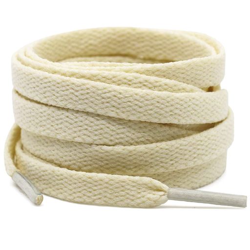 靴ひもシューレース平型靴紐スニーカー用ベージュ120cm