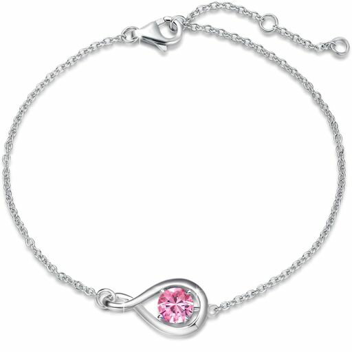 Agvanaトルマリンブレスレットレディース10月誕生石しずくモチーフホワイトデーお返しシルバー925誕生日母の日プレゼント綺麗なBOX付き(10月トルマリン)