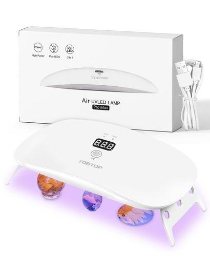 YOBTOPUVライトレジン用硬化ライト36WLEDネイルライト折りたたみ式ジェルネイルライトUVレジンライトUV..