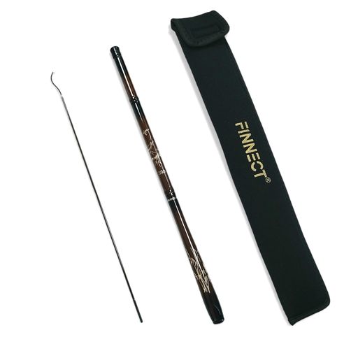 [製品仕様]全長:1.8m 仕舞:42cm 自重:33g 継数:6本 先径:1mm 元径:14mm [調子] 28調(先調子) [内容物] 竿本体、予備穂先1本、専用収納袋 [高感度 24T クロスカーボン採用] 高炭素逆巻き+多重クロスカーボン構造により軽量と剛性を両立。繊細な魚のアタリを鮮明に伝え、長時間の渓流釣りでも腕の疲労を大幅に軽減します。28調の絶妙なしなりで魚の引きを柔らかく受け止め、スムーズに魚を取り込めます。 [極細高肉厚設計+回転穂先+予備穂先付属] 竿身は細身ながら均一な肉厚と高精度切断加工で強靭な強度を実現、大物が掛かっても折れにくく安心です。先端にローラー式回転穂先を搭載し糸絡みを軽減。さらに予備穂先 1本を標準付属、穂先破損時もすぐ交換可能で長く釣りを楽しめます。 [小継コンパクト&amp;高級竹模様デザイン] 全サイズ仕舞寸法 42cm 統一の小継振出式、専用収納袋に収納すればカバンやリュックに簡単収まり携帯性抜群。濃茶ベースに上品な金色竹模様をあしらった美しい外観で、初心者からベテランまで幅広くおすすめです。