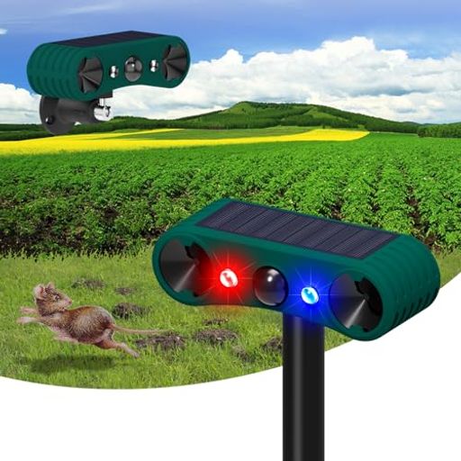 【2025最新改良】動物撃退器超音波ソーラー害獣撃退器猫避け鳥避け【12-44KHz超音波】警報音129dB超長..