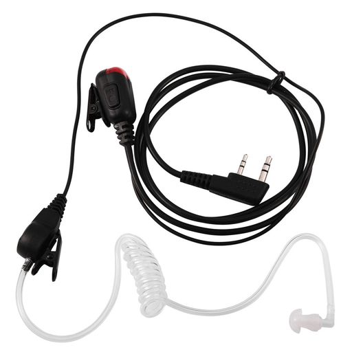 2PinアコースティックチューブインイヤーイヤホンハンズフリーPPTマイク付き、Baofeng、TYT、Zastone、TK