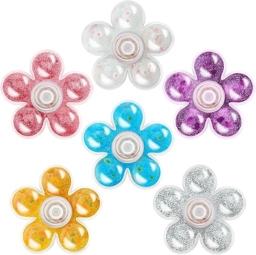 輝く流れるラメ:花柄デザインを採用した本製品のハンドスピナーは、可愛らしい見た目で鮮やかな色彩が特徴です。内部に流れるラメと液体が入っており、回転させると幻想的で夢のような視覚効果を演出します 良質な材料:ハンドスピナーは安全性の高い ABS 樹脂で作られています。密閉設計により内部の液体が漏れることがなく、お子様も安心してご使用いただけます。耐久性に優れ、滑らかな回転と静音性を実現しています 完璧なストレス解消 グッズ:当社のハンドスピナーは、不安やストレスを和らげ、自閉症・多動症の症状緩和に役立つ理想的な玩具です。回転させることで暇つぶしや娯楽を得られるだけでなく、心身をリラックスさせる効果もあります 人気の贈り物:この可愛らしいハンドスピナーは、子供から大人まで贈るプレゼントに最適です。 子供の日、誕生日、授業のご褒美、クリスマスなど、様々なシーンで活用できる逸品となっております 持ち運びに便利:各ハンドスピナーにプラスチック製収納ケースが付属し、保管に便利です。コンパクトで軽量なため、旅行・仕事・勉強・自宅利用など、いつ