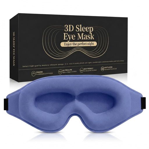立体デザイン: 3D構造により目元に空間を確保し、まつ毛や目に圧迫感を与えずに快適な睡眠をサポートします 優れた遮光性: 遮光率99%以上を実現し、光漏れを防いで完全な暗闇を作り出し、質の高い睡眠環境を提供します 通気性と快適性: 柔らかく通気性に優れた素材を使用し、蒸れにくく肌触りが良いため長時間の使用でも快適です 調節可能なストラップ: 頭のサイズに合わせて調節できる伸縮性ストラップ付きで、ずれにくくフィット感を調整できます 多用途: 睡眠時だけでなく、旅行、昼寝、瞑想、リラックスタイムなど様々なシーンで使用できる実用的なアイマスクです