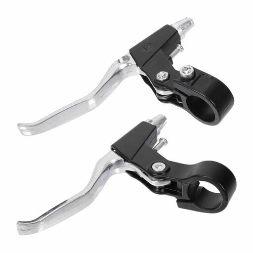 BULLSPANNブレーキレバーアルミ合金製自転車用ロードバイク・マウンテンバイク用シルバートーン1対