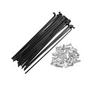BULLSPANNスチールスポークJベンドサイクルスポーク自転車用真鍮ニップル付きスチールスポークマウンテンバイクMTB用125mm14G36本