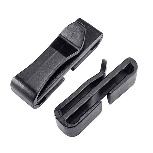 lingzaling32MM幅テープに適用ベルトクリップテープクリップ補助バックル黒10個セット