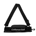 CRAFTSMAN(クラフトマン) ゴルフクラブ収納ホルダー バッグ ケース コンパクトキャリー 9本収納可能 ティー収納 フック付き 練習用 携帯便利 超軽量 マジックテープ開閉 ブラック