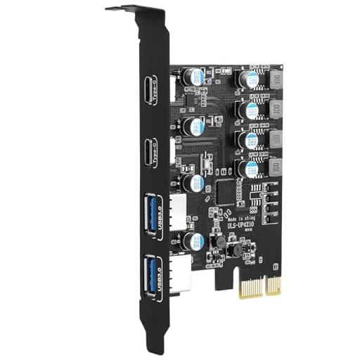 Farboko4ポートPCI-EUSB3.0拡張カード(2USBType-Aおよび2Type-Cポート)デスクトップPCカード用内部コンバータPCIExpress拡張カードサポートWindowsXP/7/8/10および