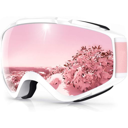 [Findway]スキーゴーグルスノボゴーグルスノーボード眼鏡対応曇り止めアップグレードOTG広視野球面レン..