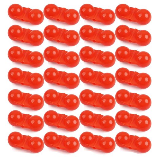 釣り鈴光る夜釣り音信号釣り警報ベルクリップ釣り竿用アラームベル釣り小物30個セット(赤)